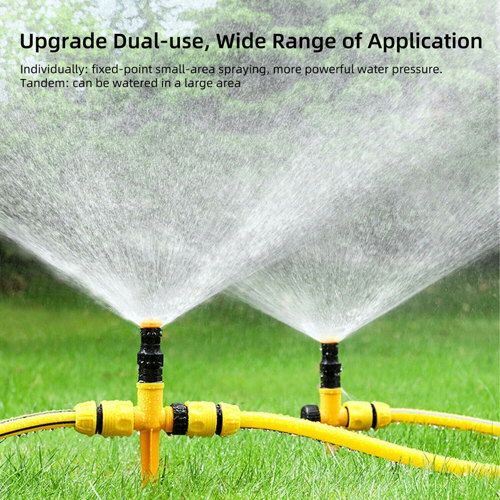 360° Rotation Auto Irrigation System Garden Rotating Lawn Sprinklers