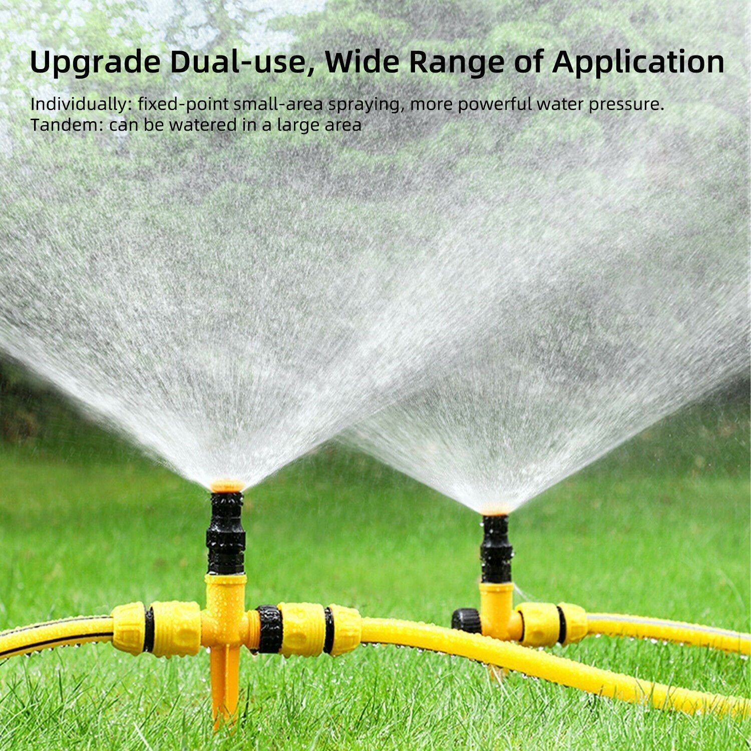 360° Rotation Auto Irrigation System Garden Rotating Lawn Sprinklers