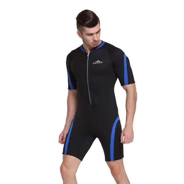 SBART 2mm Neoprene Men Wetsuit One Piece Swimsuit Snorkeling Suit