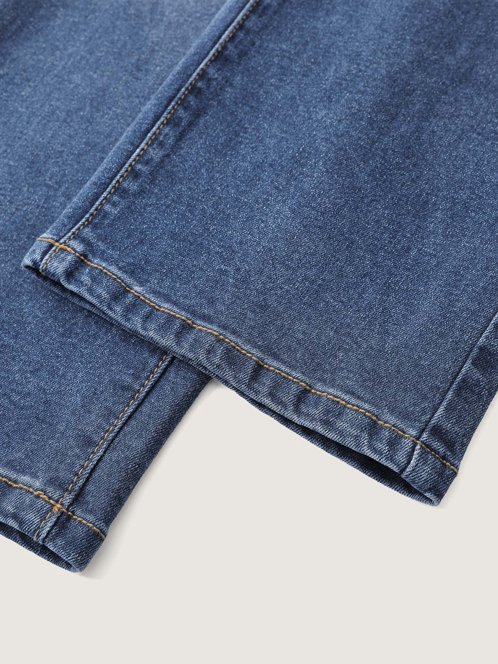 Vintage Wash High Rise Straight-Leg Jeans