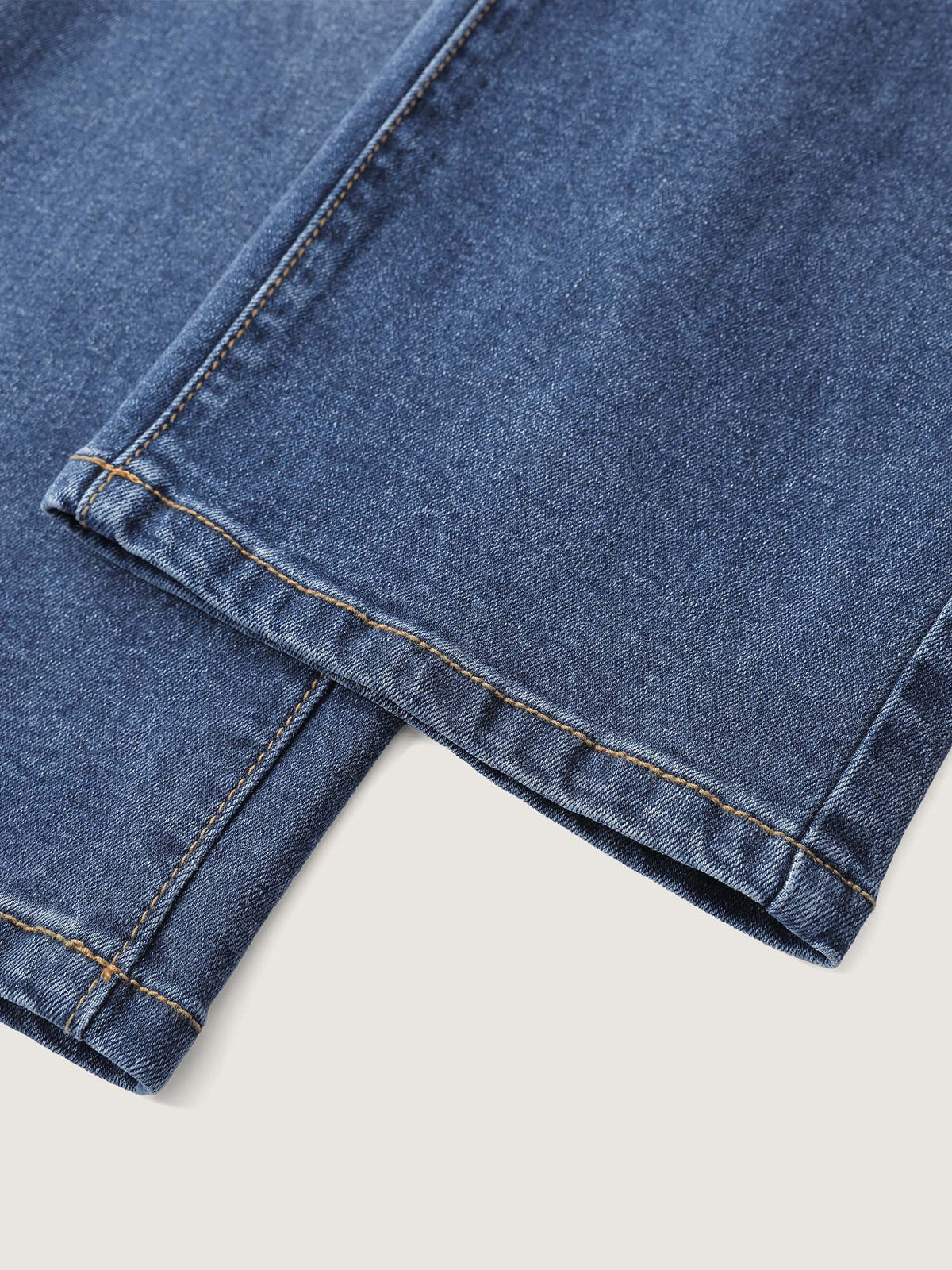 Vintage Wash High Rise Straight-Leg Jeans