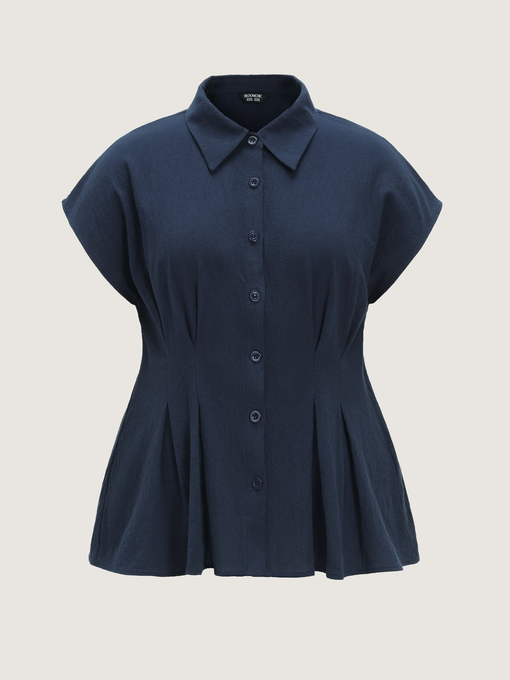 Cotton Fit And Flare Plain Blouse