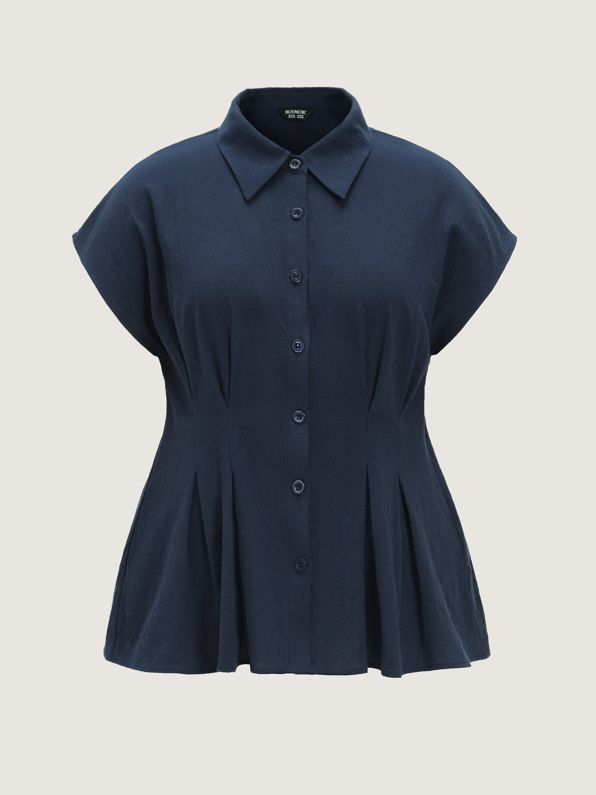 Cotton Fit And Flare Plain Blouse