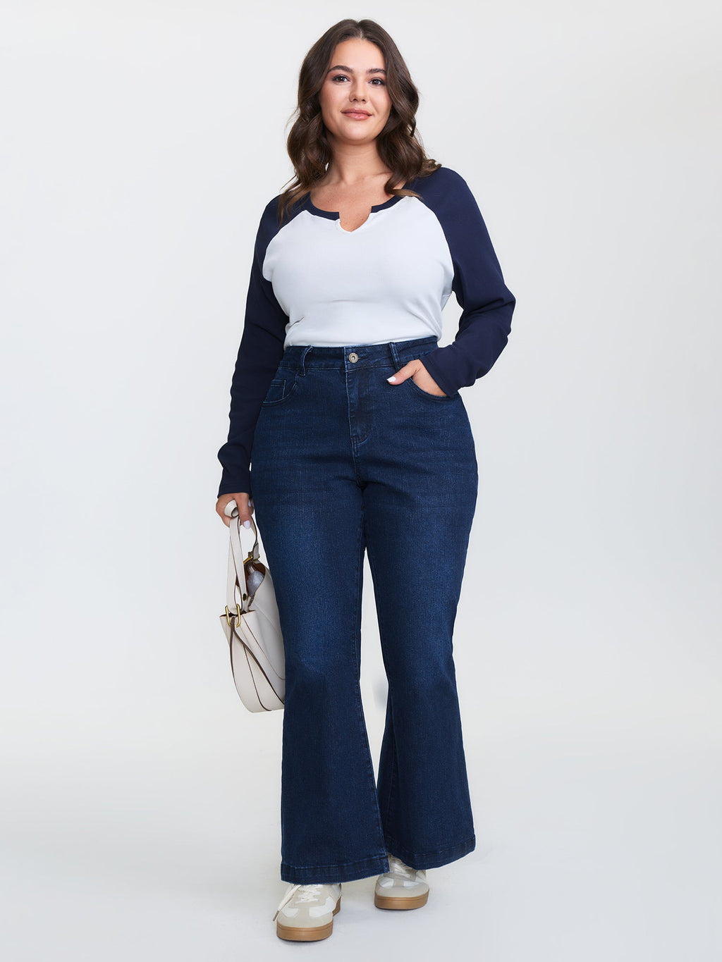 Stretchy Mid-Rise Bootcut Jeans