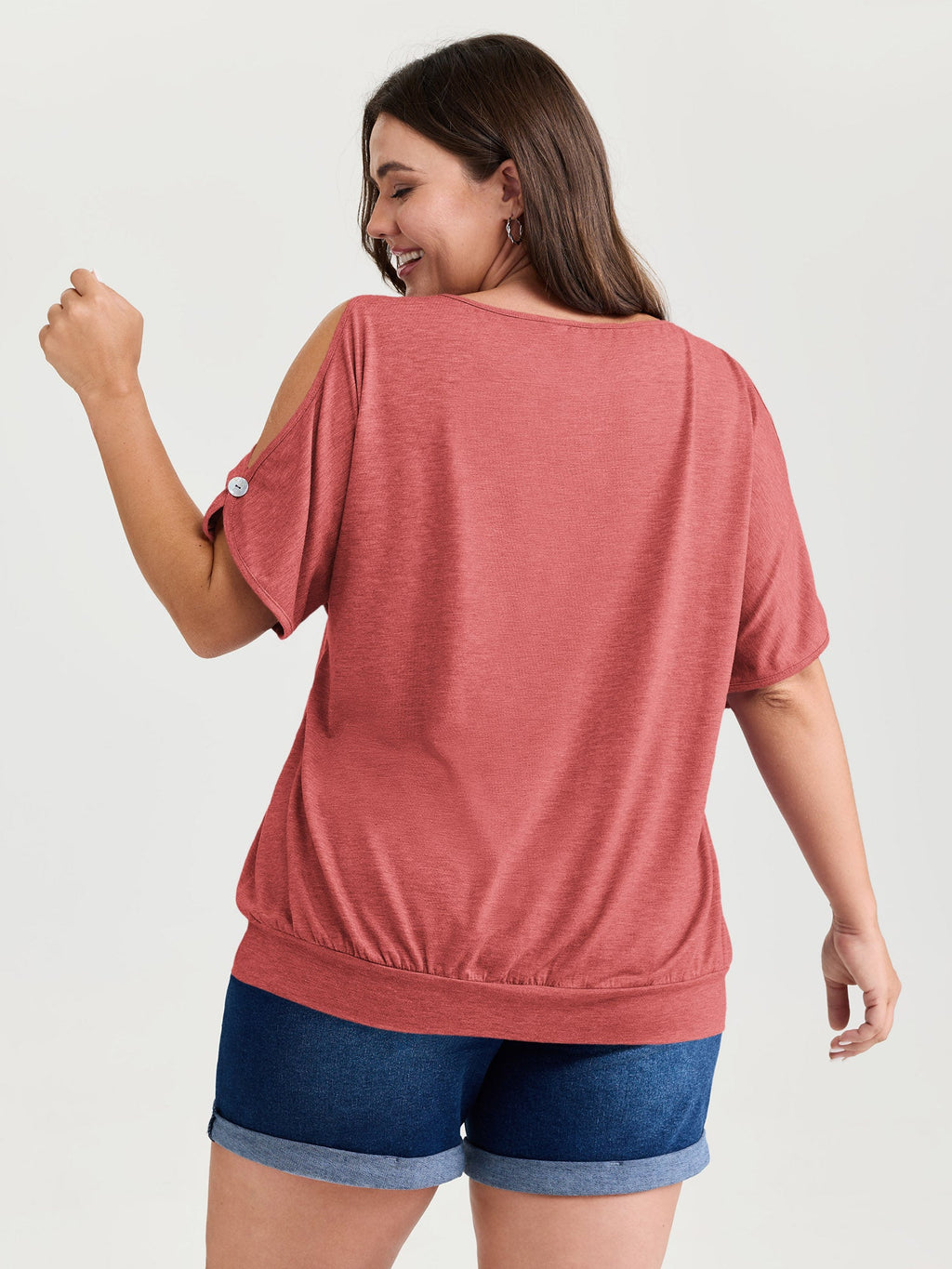 Supersoft Cut-Out Shoulder T-Shirt