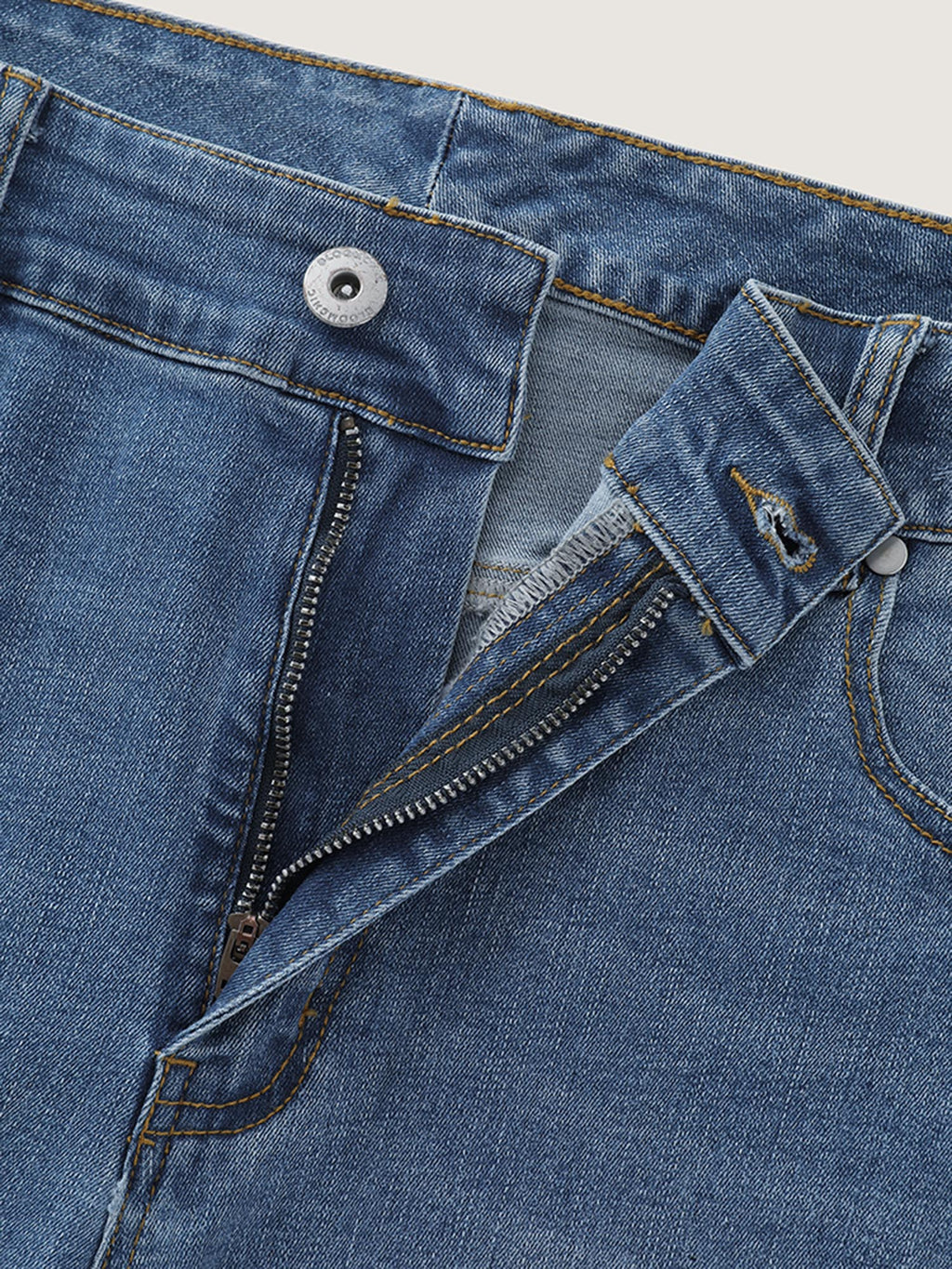 Ripped No-Gap Waist Skinny-Fit Jeans