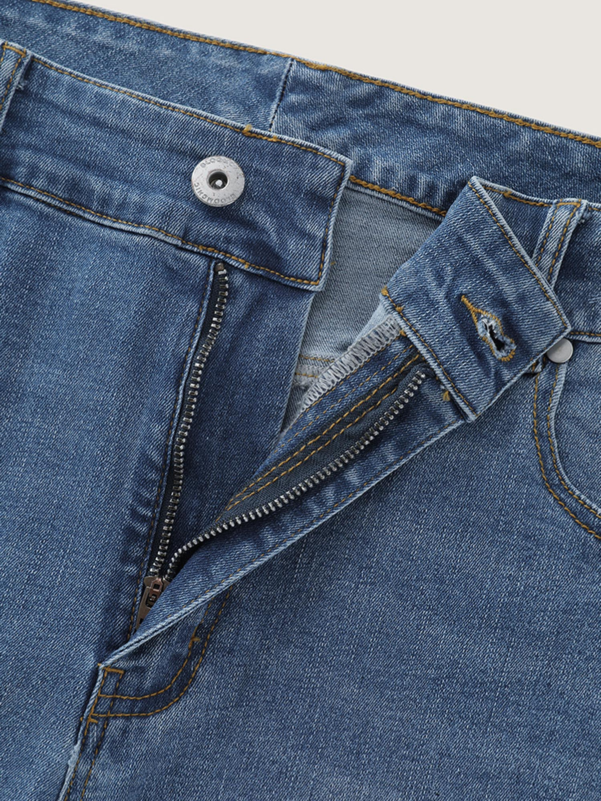 Ripped No-Gap Waist Skinny-Fit Jeans