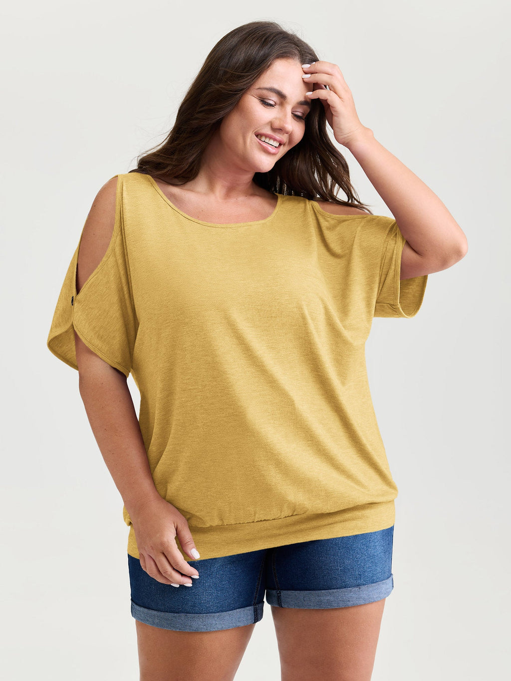 Supersoft Cut-Out Shoulder T-Shirt
