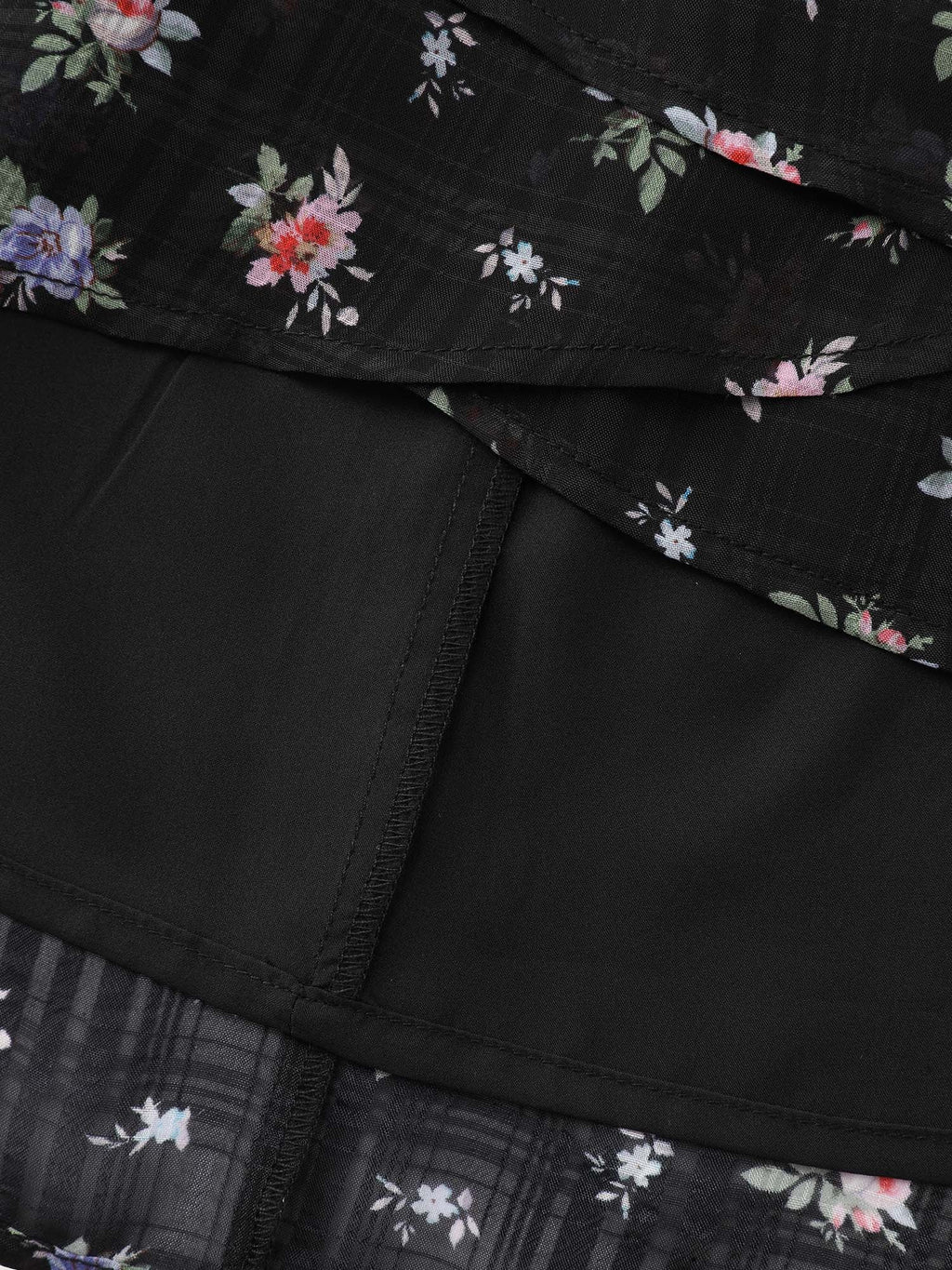 Floral Textured Ruffled Sleeve Blouse