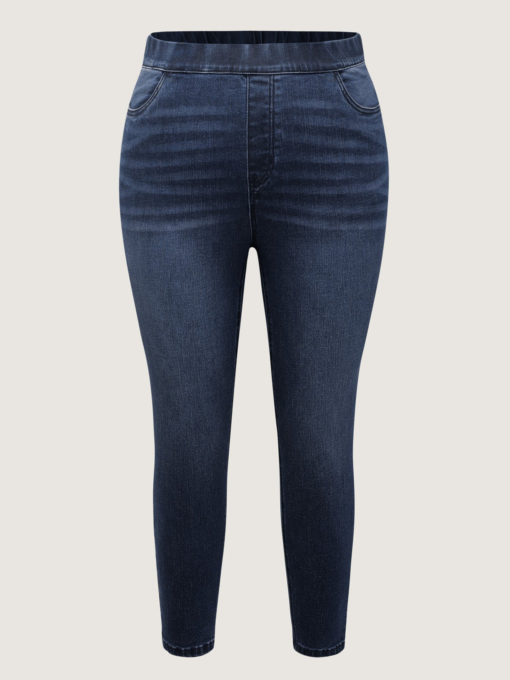 Super Stretchy Pull-On Cropped Skinny-Fit Jeans