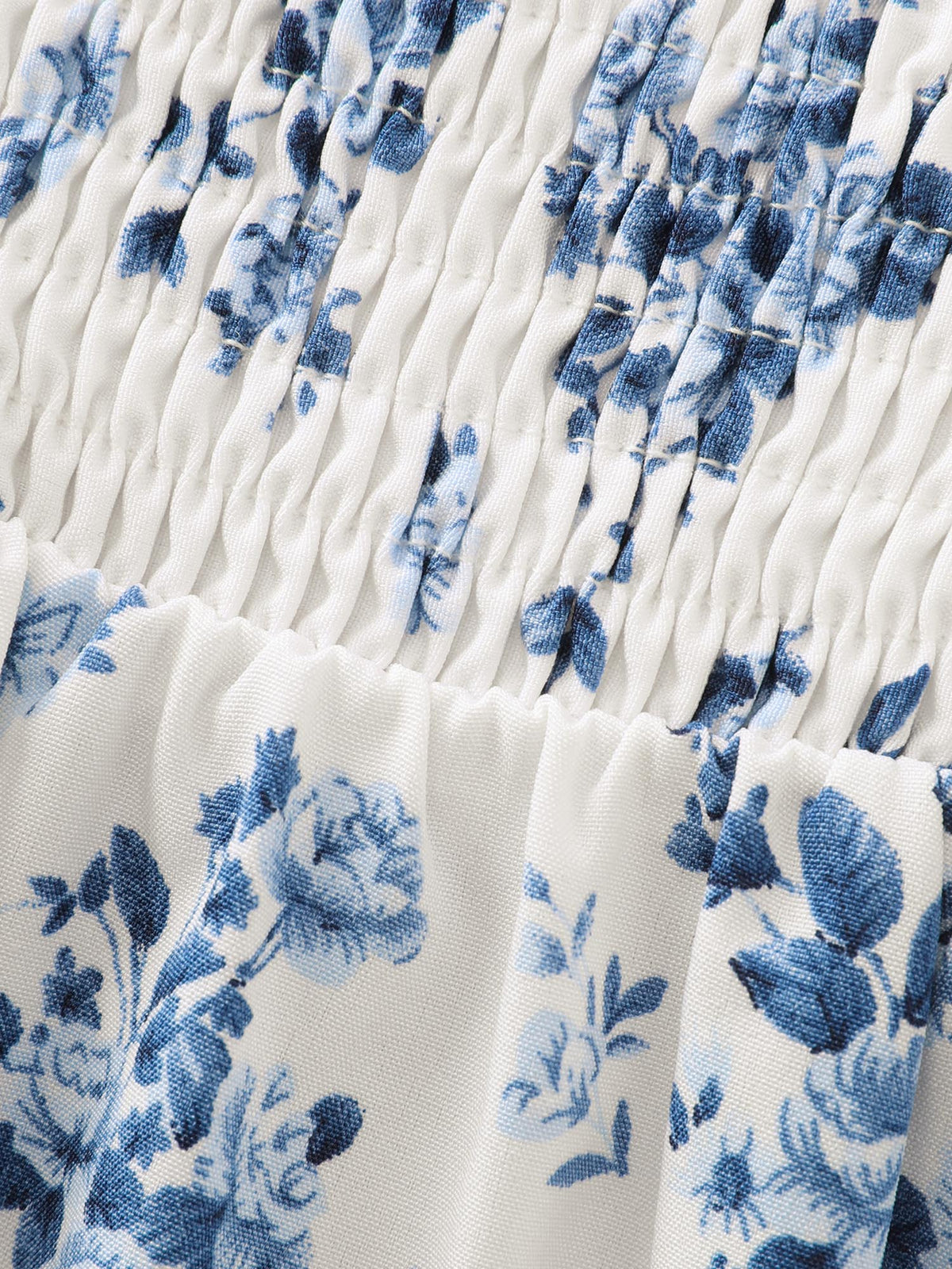 Floral Print Sheer Stretchy Cuff Sleeve Blouse