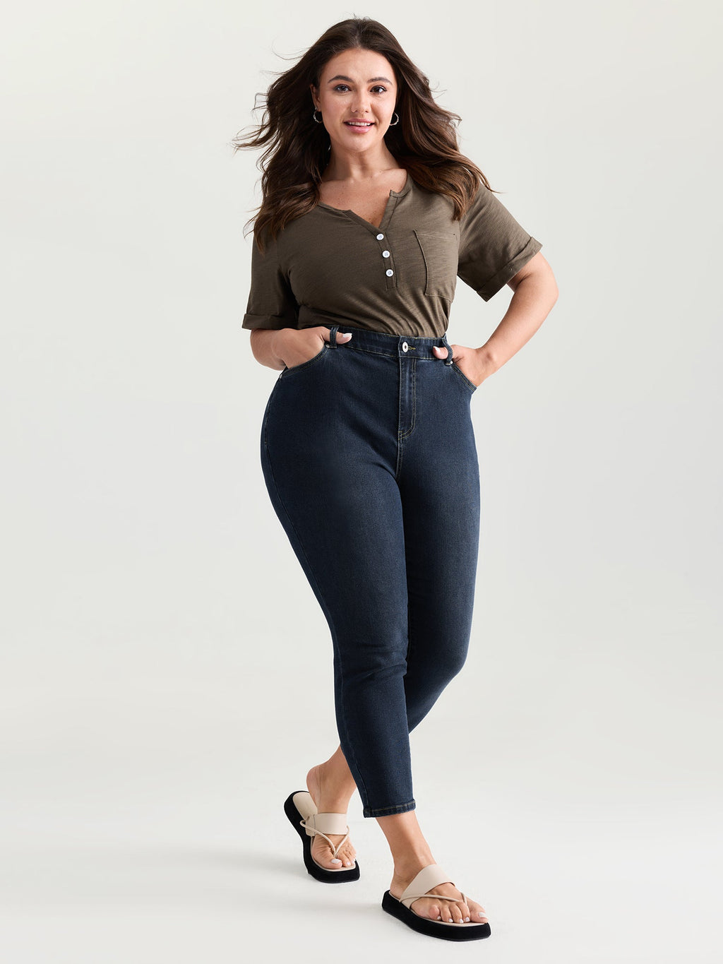 Pull-On Moderate Stretch Skinny-Fit Jeans