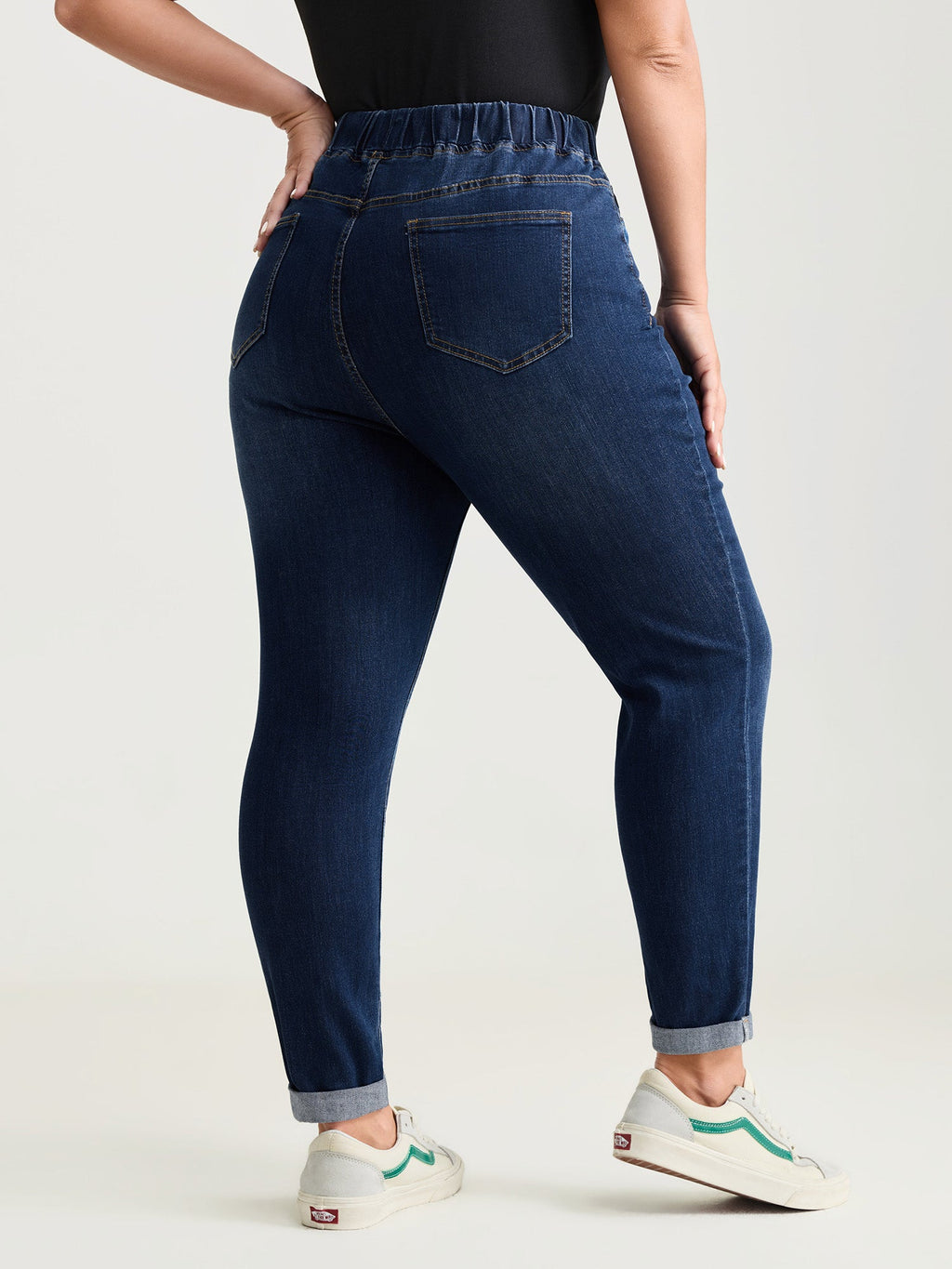 Pull-On Stretchy Skinny-Fit Jeans