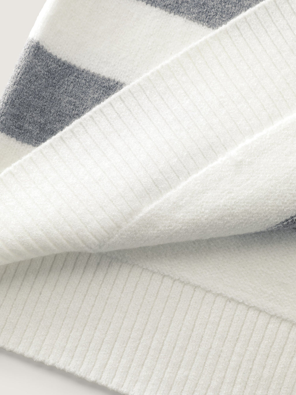 Striped Color Contrast Hooded Cardigan