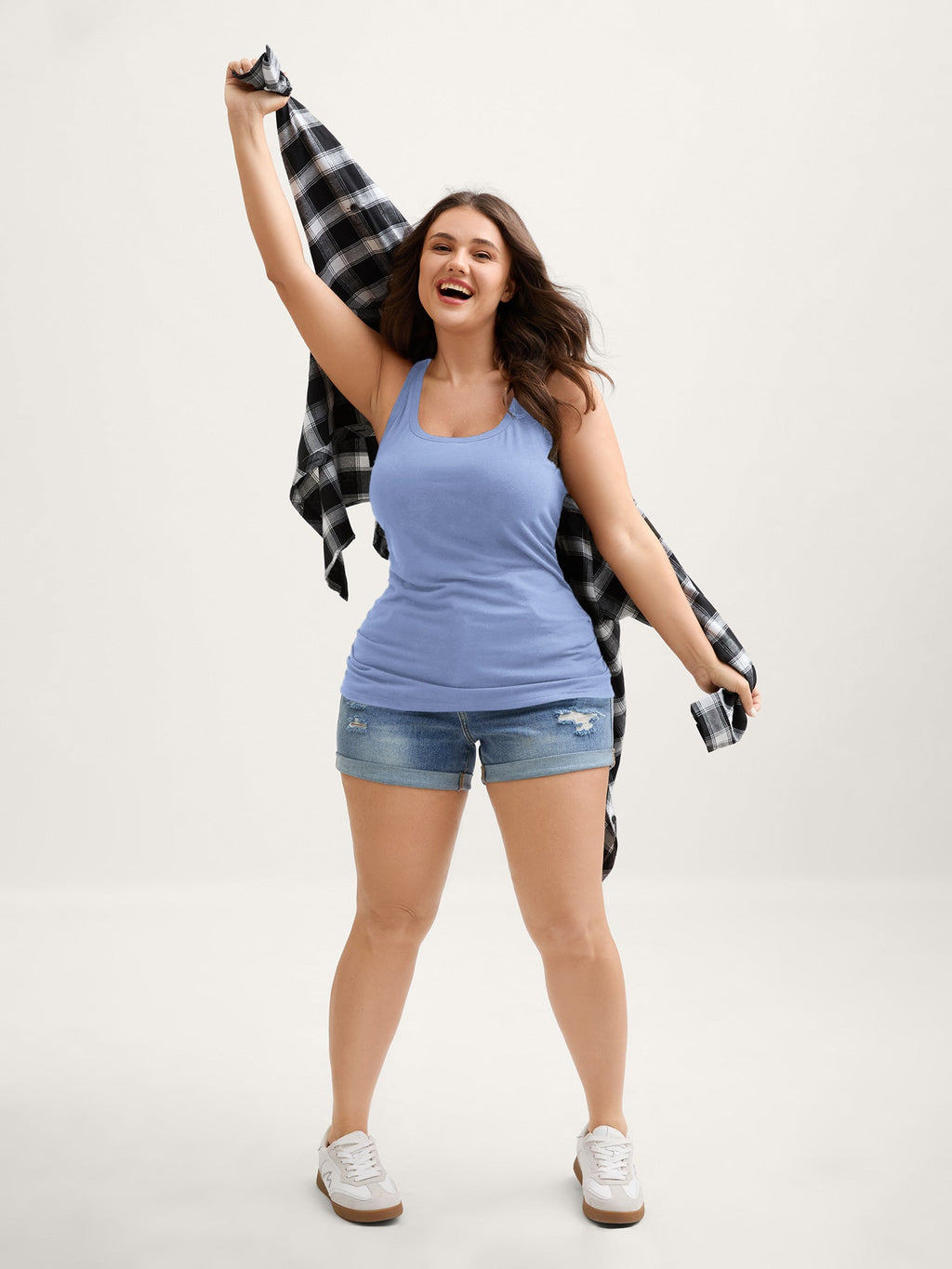 Supportive Bra Pleated Fitted Tank Top