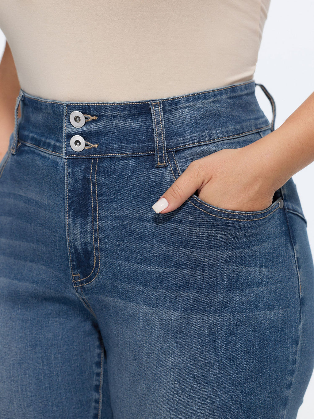 Stretchy Skinny-Fit Cropped Jeans