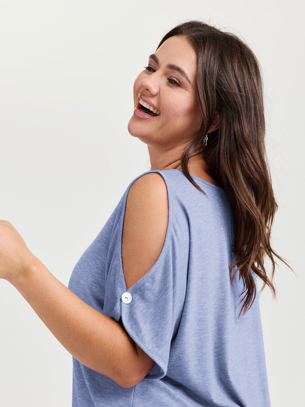 Supersoft Cut-Out Shoulder T-Shirt