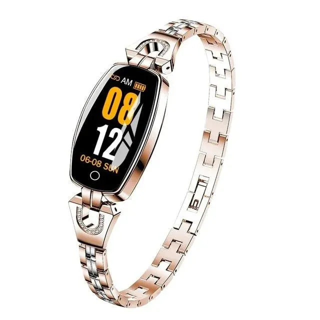 Waterproof Smart Fitness Bracelet Watch w/ HR & BP Monitor For Women