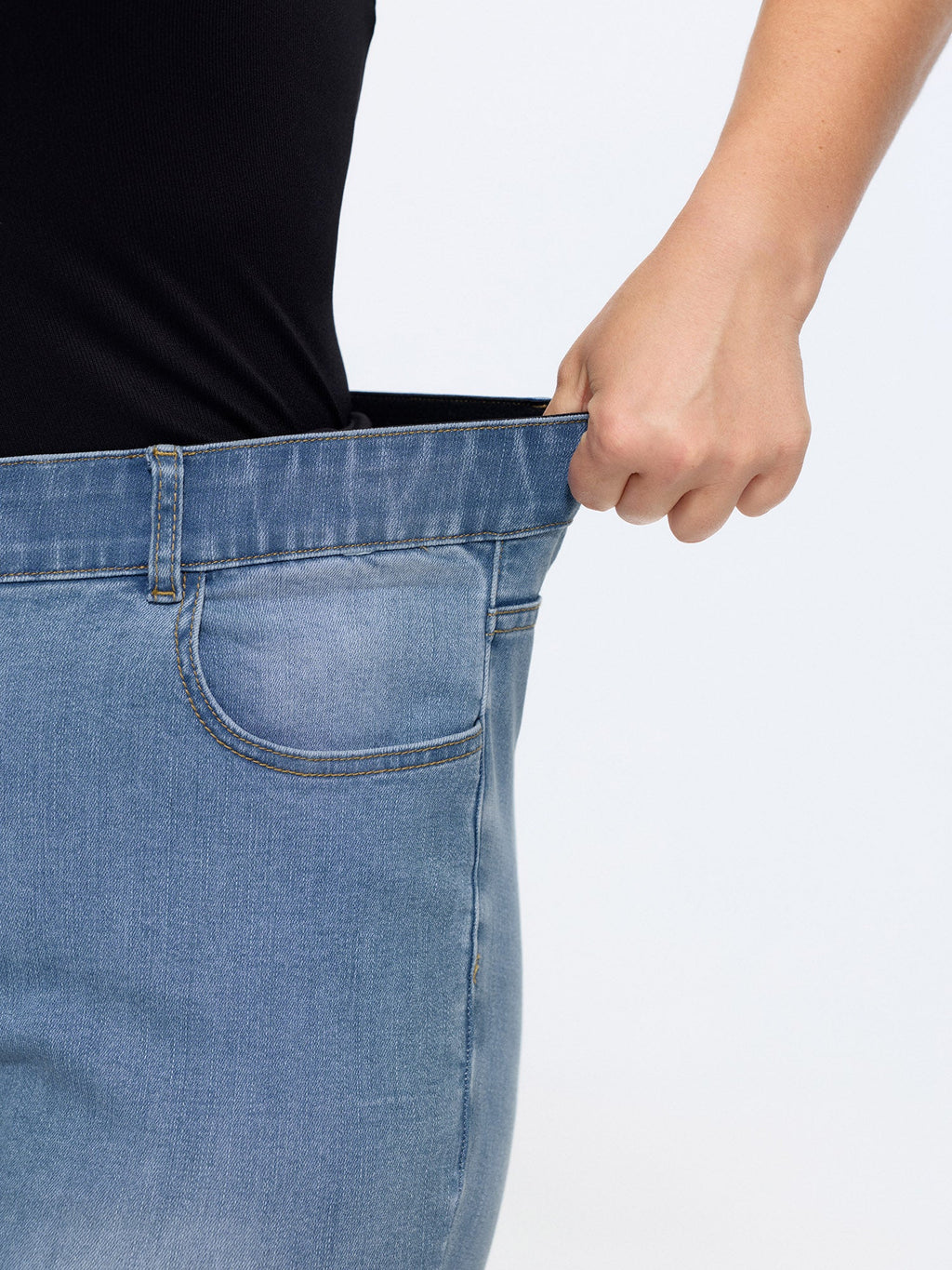 Stretchy Mid-Rise Bootcut Jeans