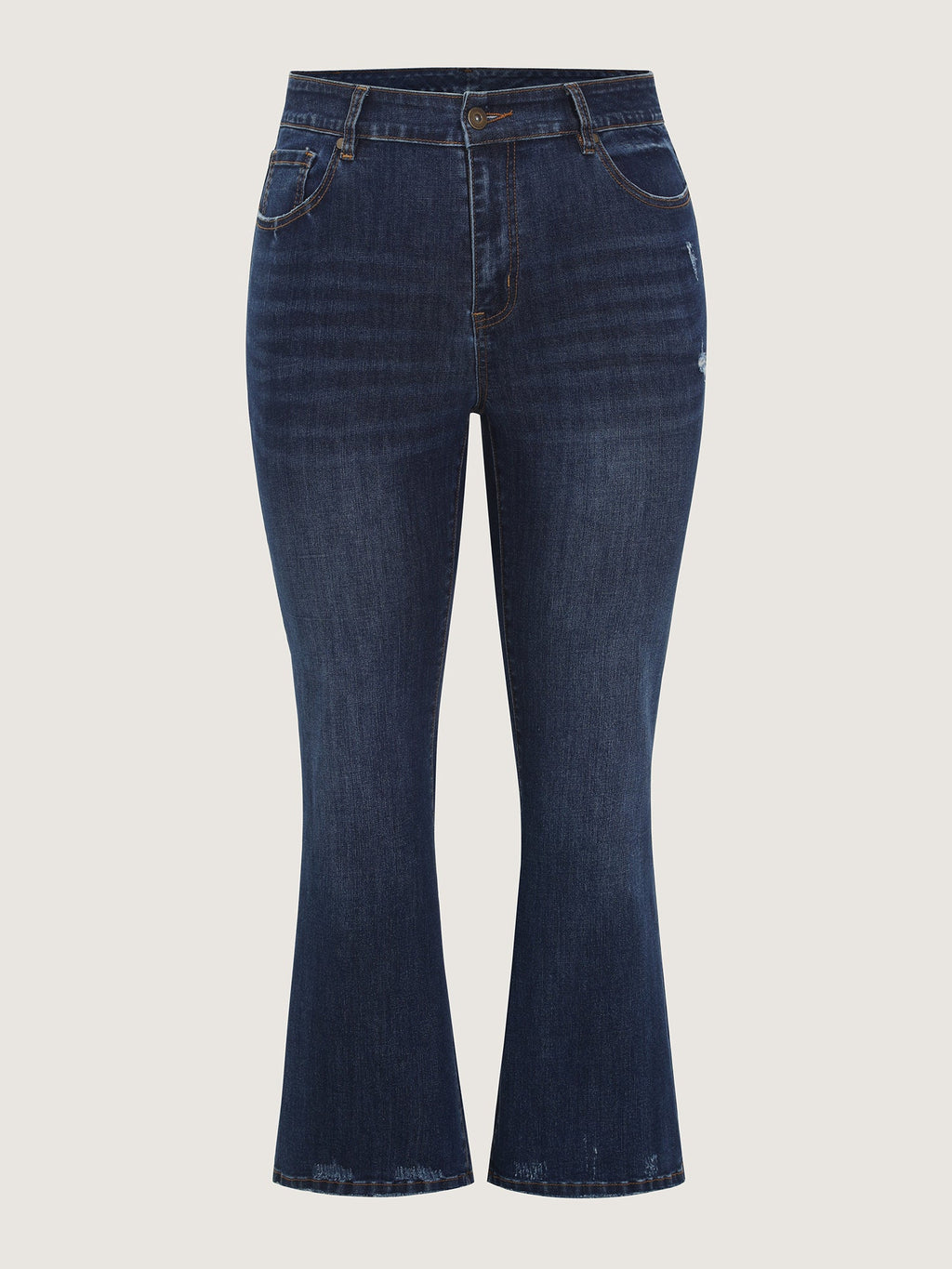 Stretchy Mid-Rise Flared Jeans