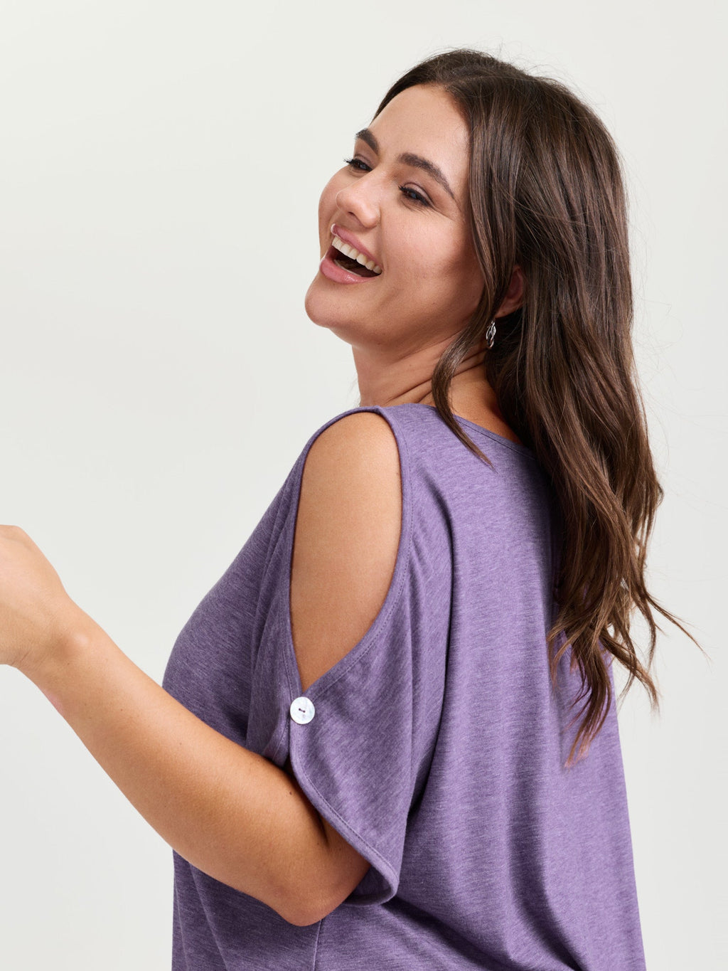 Supersoft Cut-Out Shoulder T-Shirt