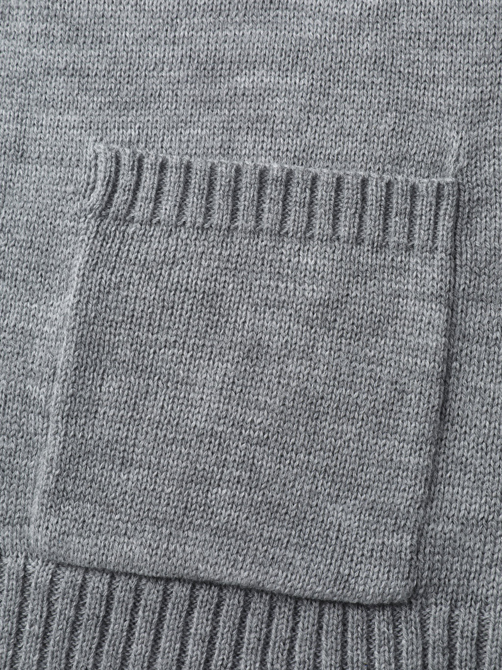 Fair Isle Patch Pockets Knit Cardigan