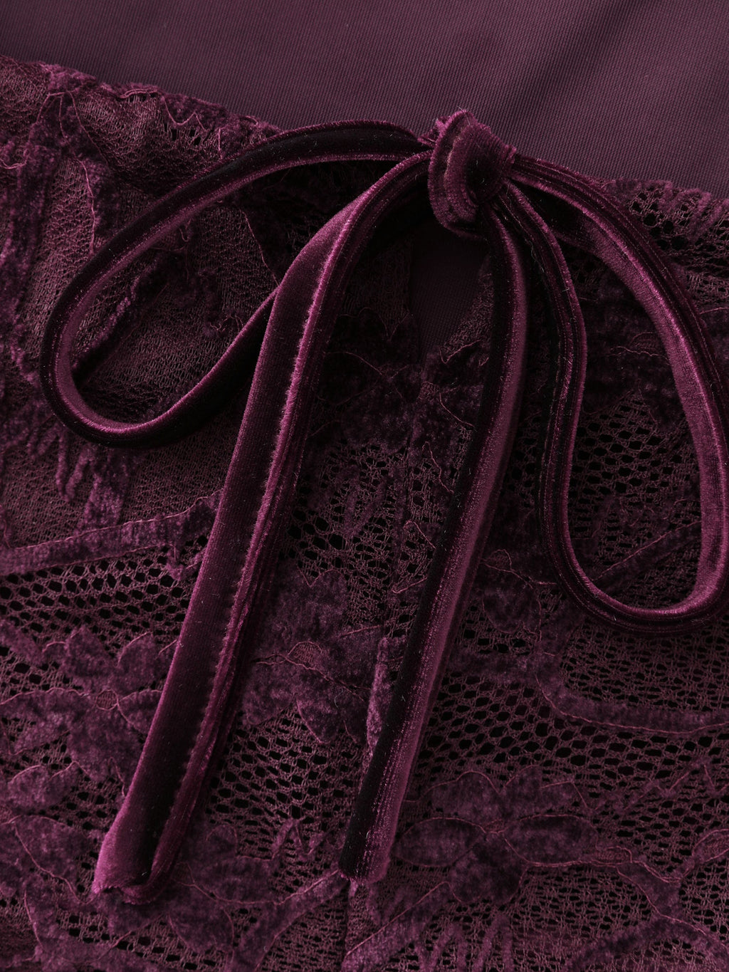 Velvet Front-Tie Shirred Tank Top