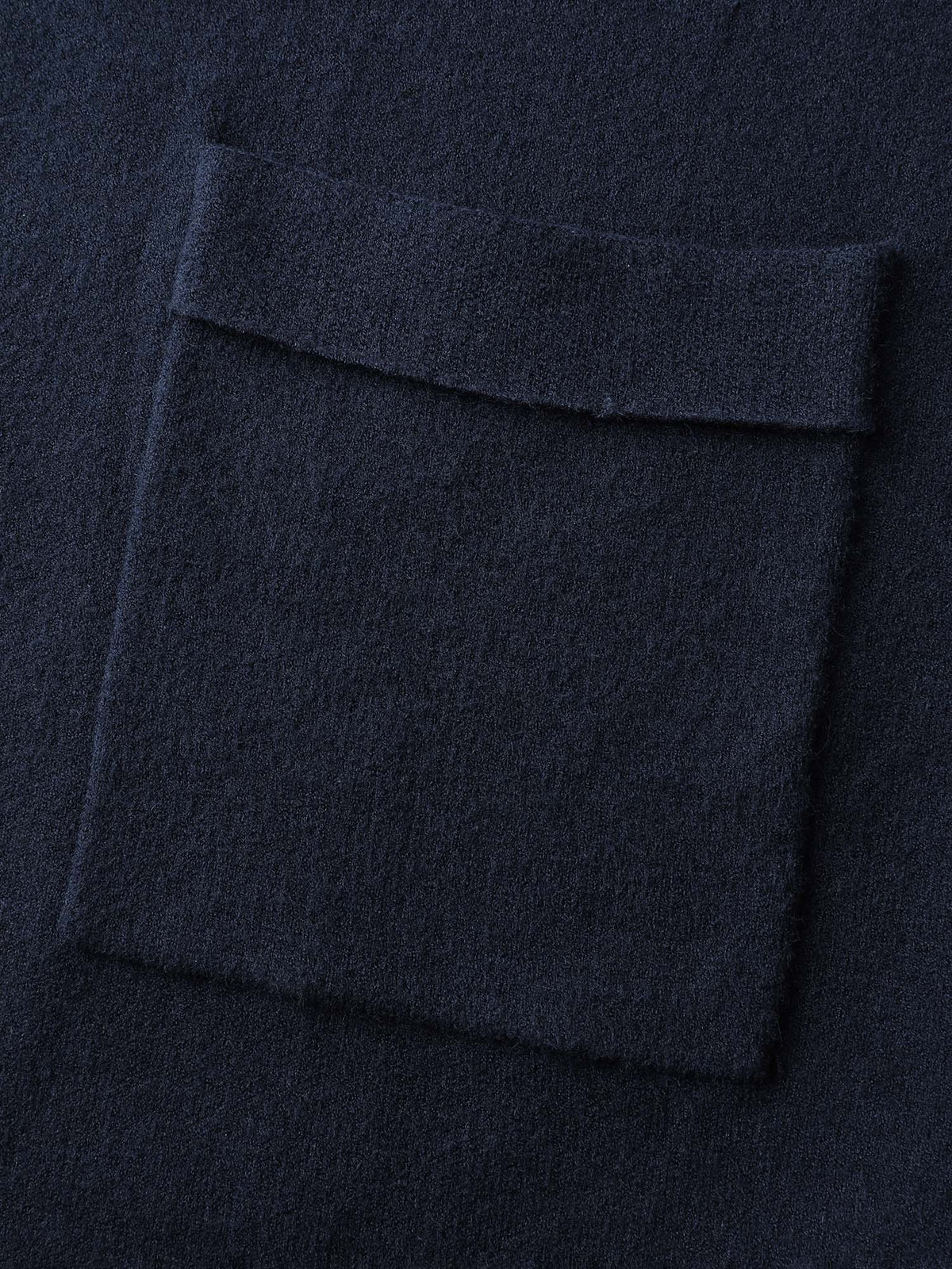 Supersoft Folded Collar Pockets Open-Front Knit Cardigan