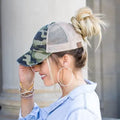 3 Levels Messy Bun Cap