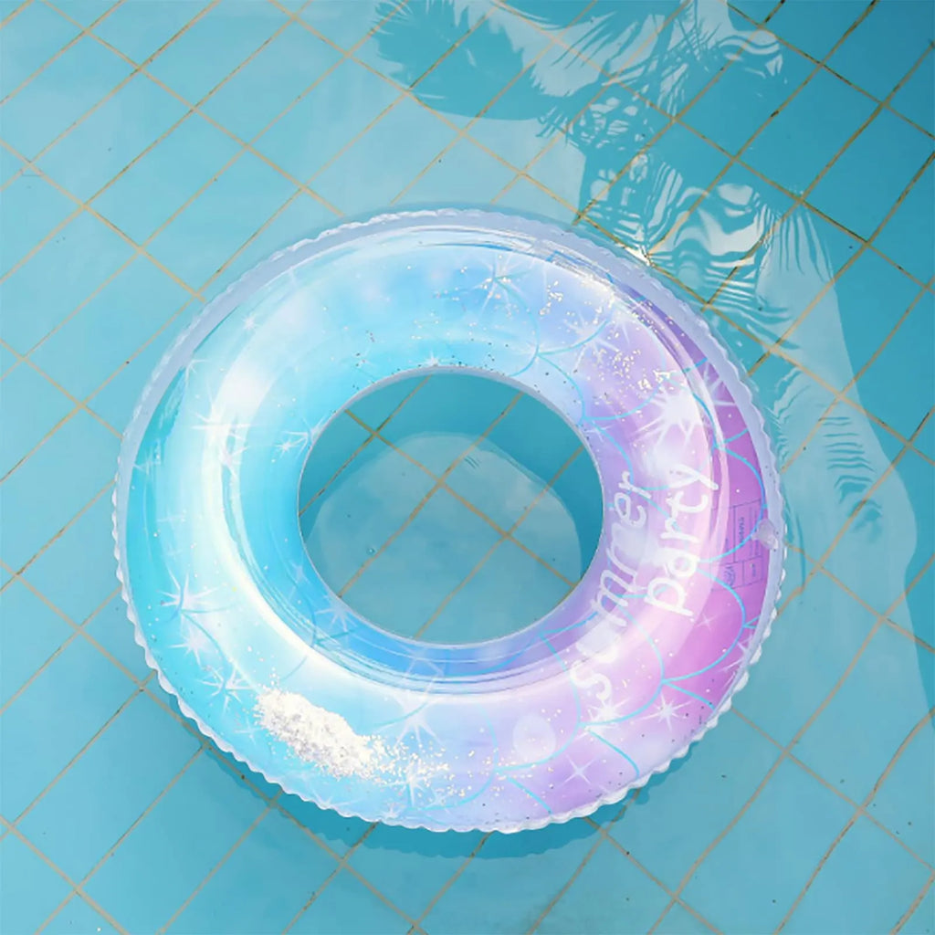 Glitter Swim Ring Pool Float Tube
