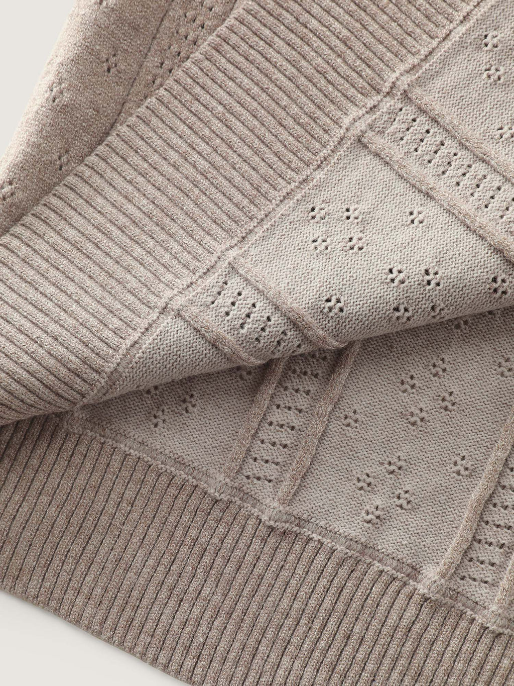 Cut-Out Button Front Knit Cardigan
