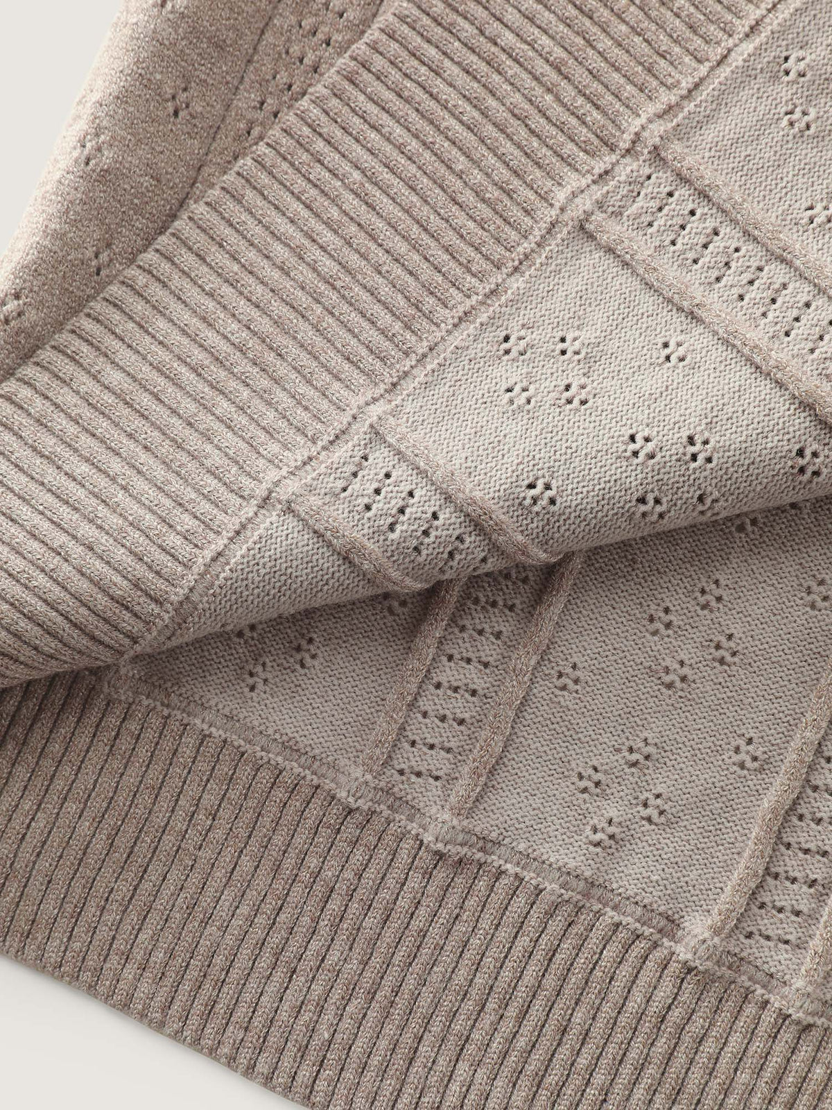 Cut-Out Button Front Knit Cardigan
