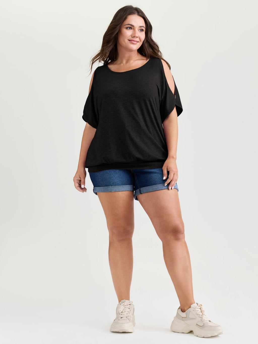 Supersoft Cut-Out Shoulder T-Shirt