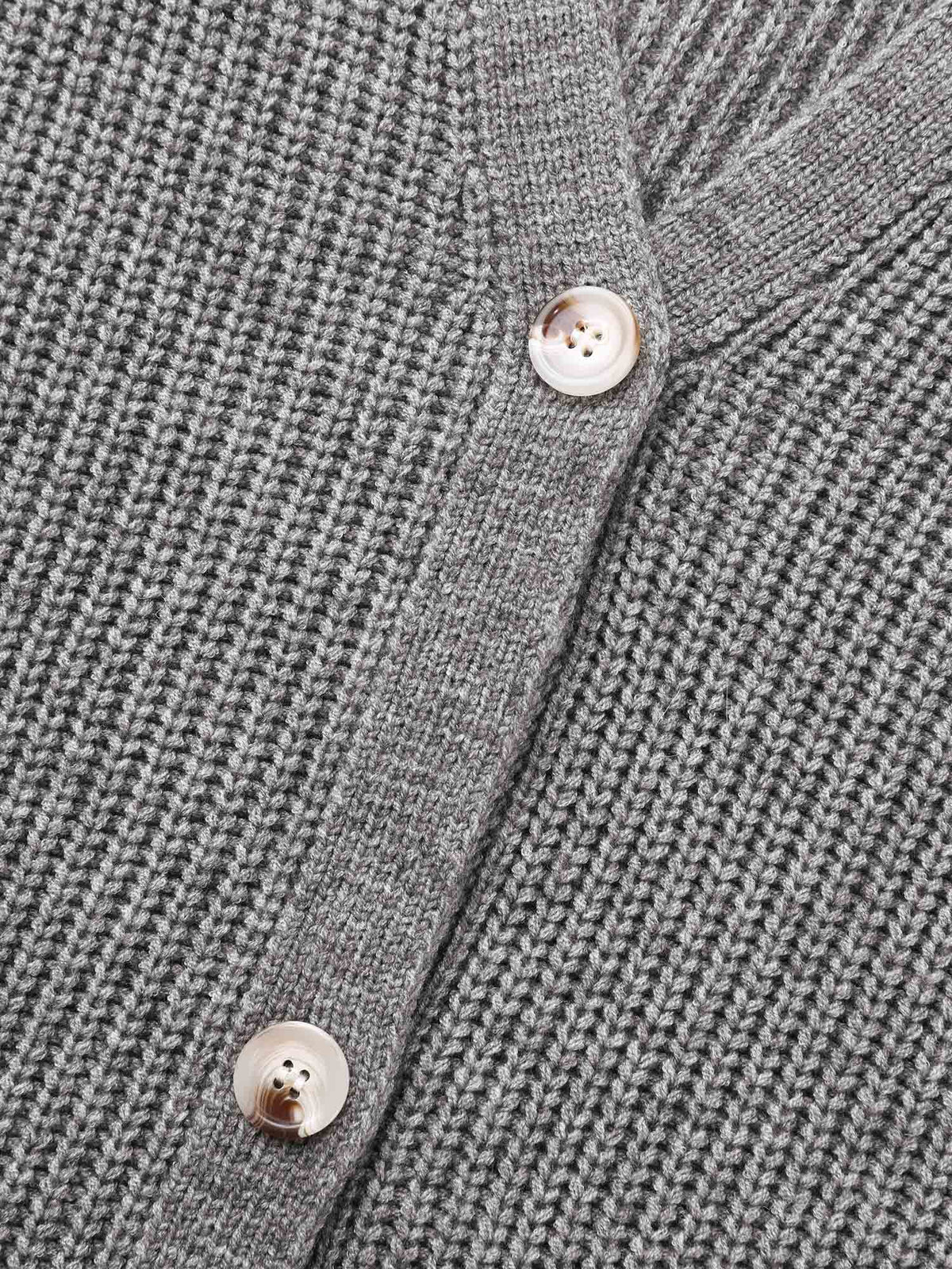 Supersoft Ribbed Drop Shoulder Wool Cardigan