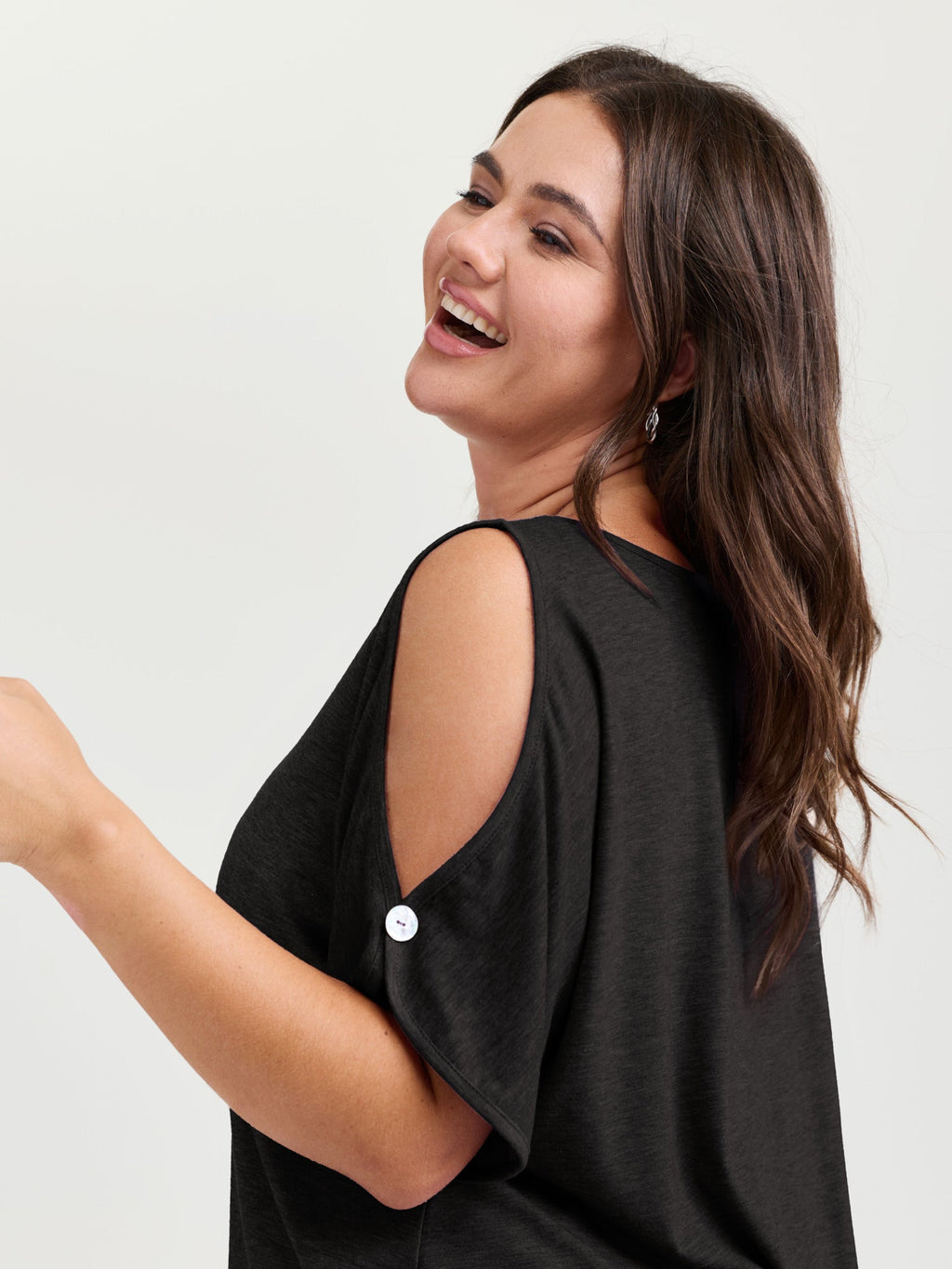 Supersoft Cut-Out Shoulder T-Shirt