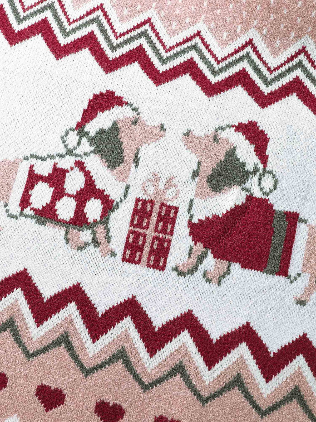 Supersoft Holiday Pattern Drop Shoulder Pullover