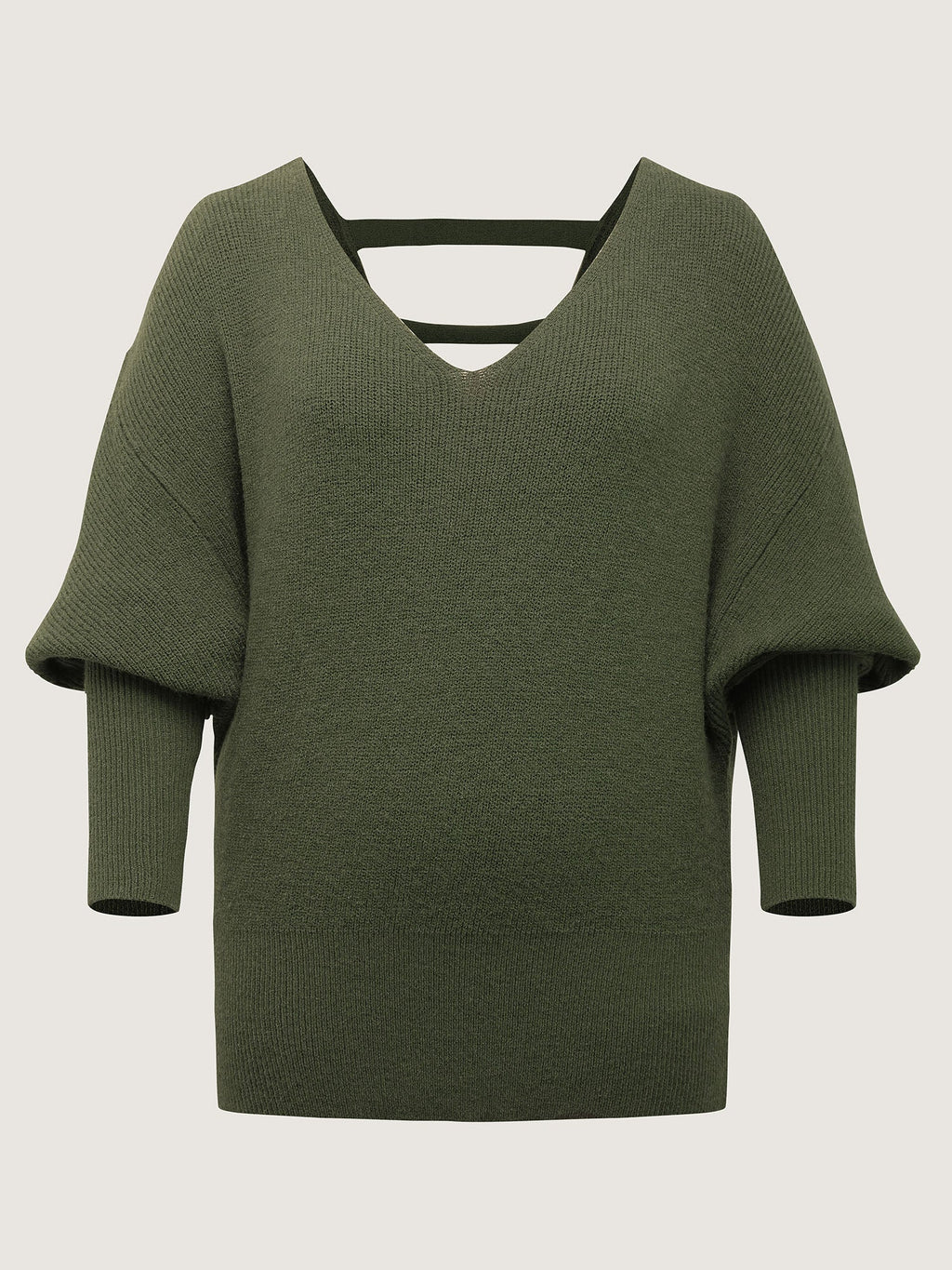 Backless Cut-Out Cropped Pullover