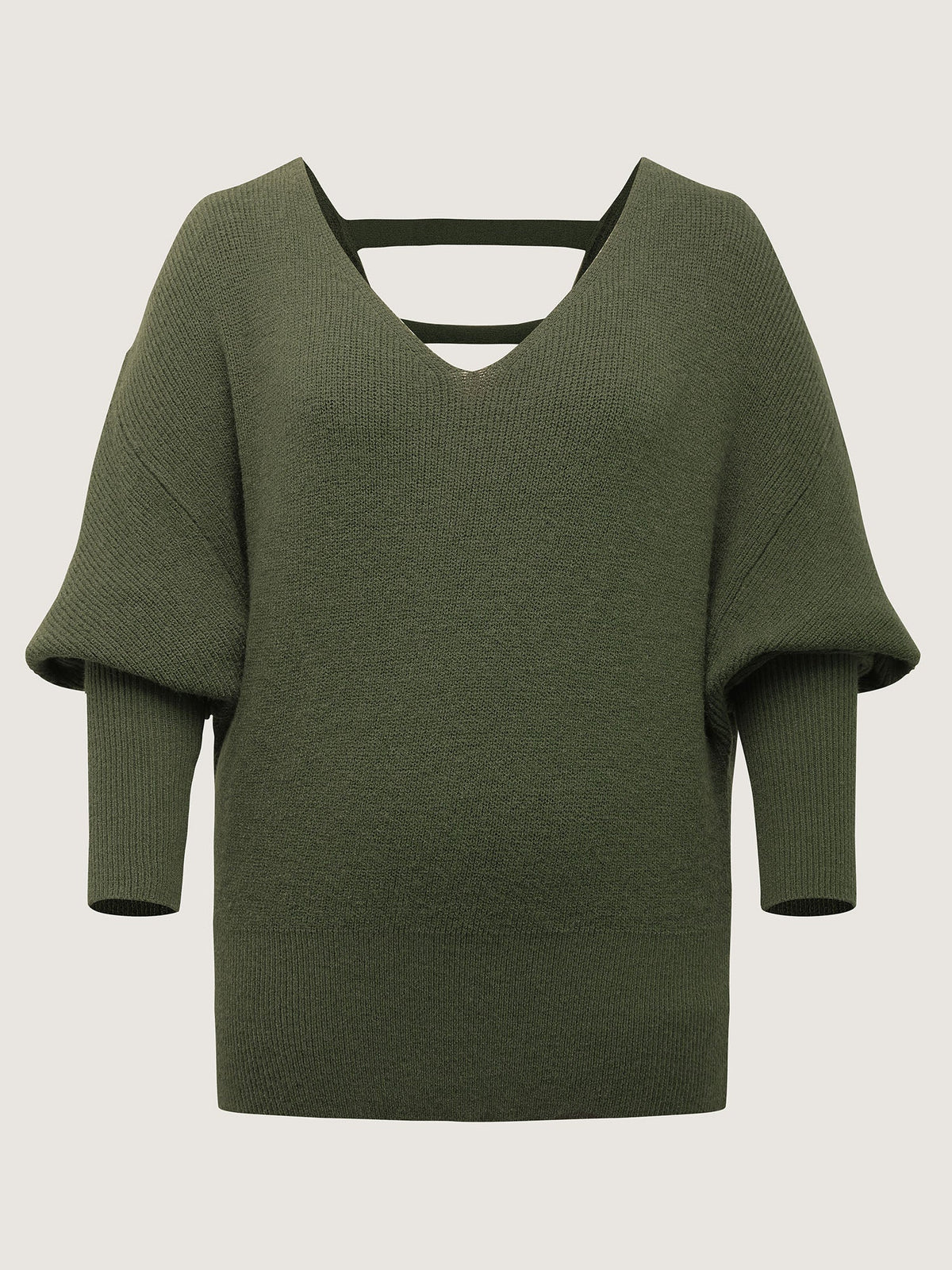 Backless Cut-Out Cropped Pullover