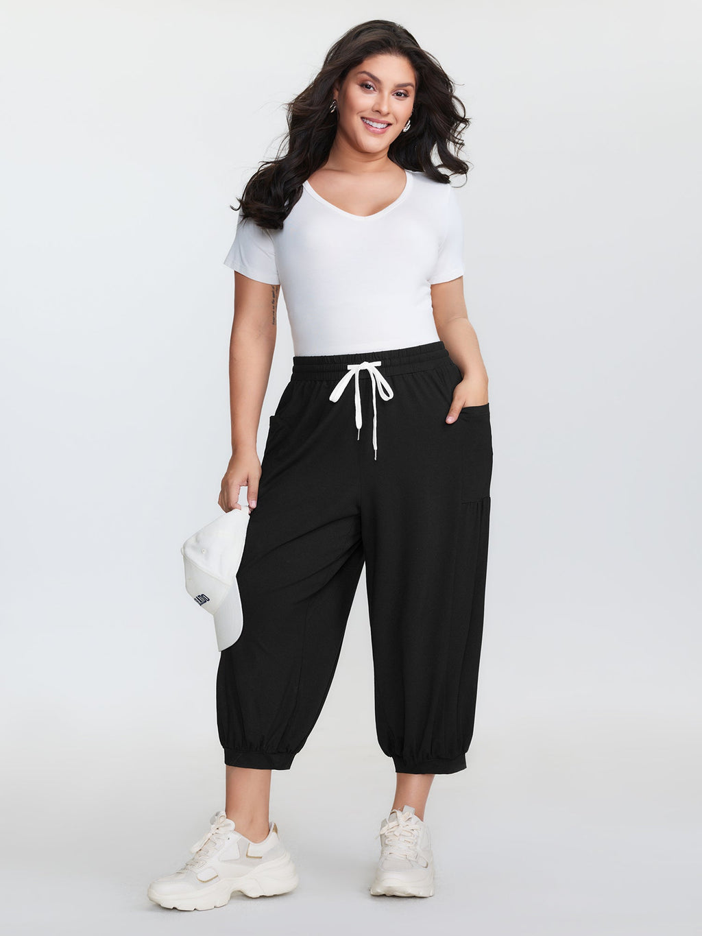 Supersoft Drawstring Cropped Jogger Pants