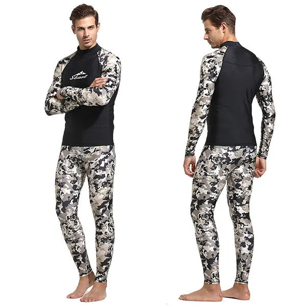 SBART Camouflage Men Rashguard Shirt Pant
