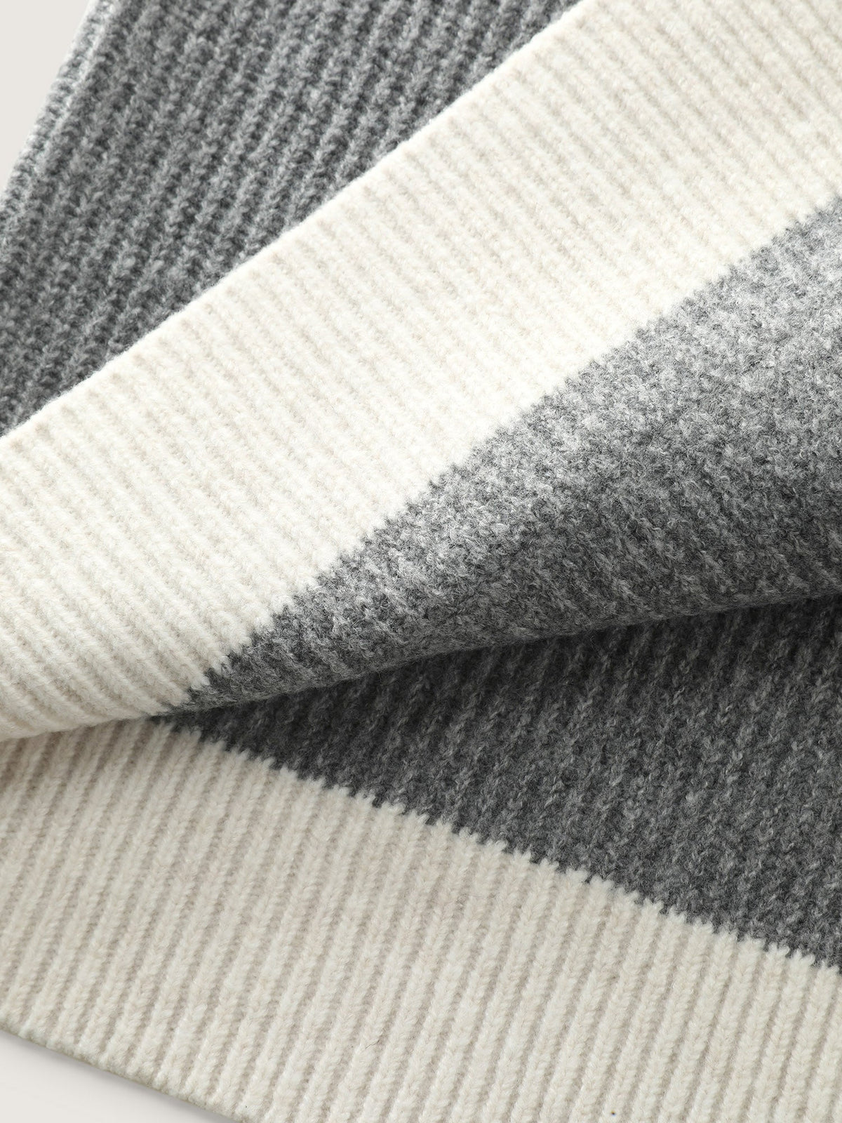 Hooded Colorblock Pockets Button Knit Cardigan