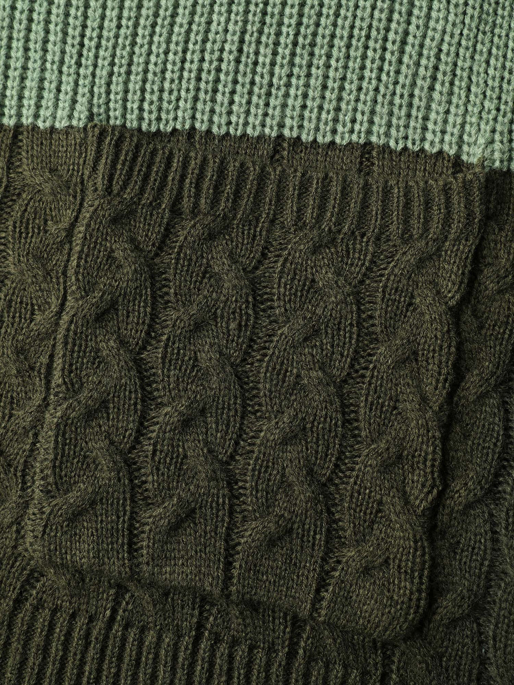 Texture Colorblock Contrast Knit Cardigan