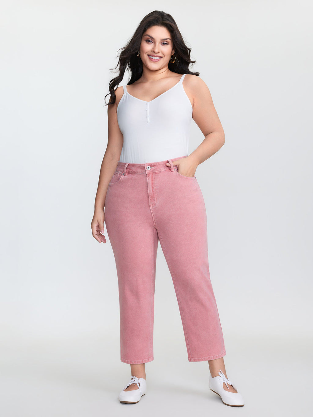 Stretchy Mid-Rise Bootcut Jeans