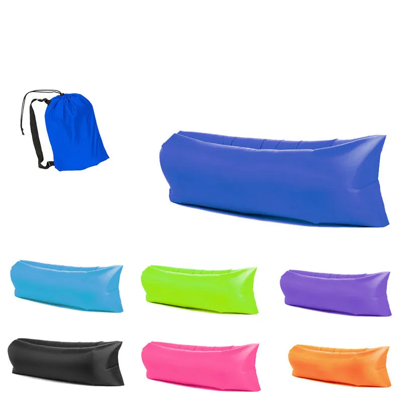 Inflatable Recliner Air Sofa Light Beach Sleeping Camping Bag