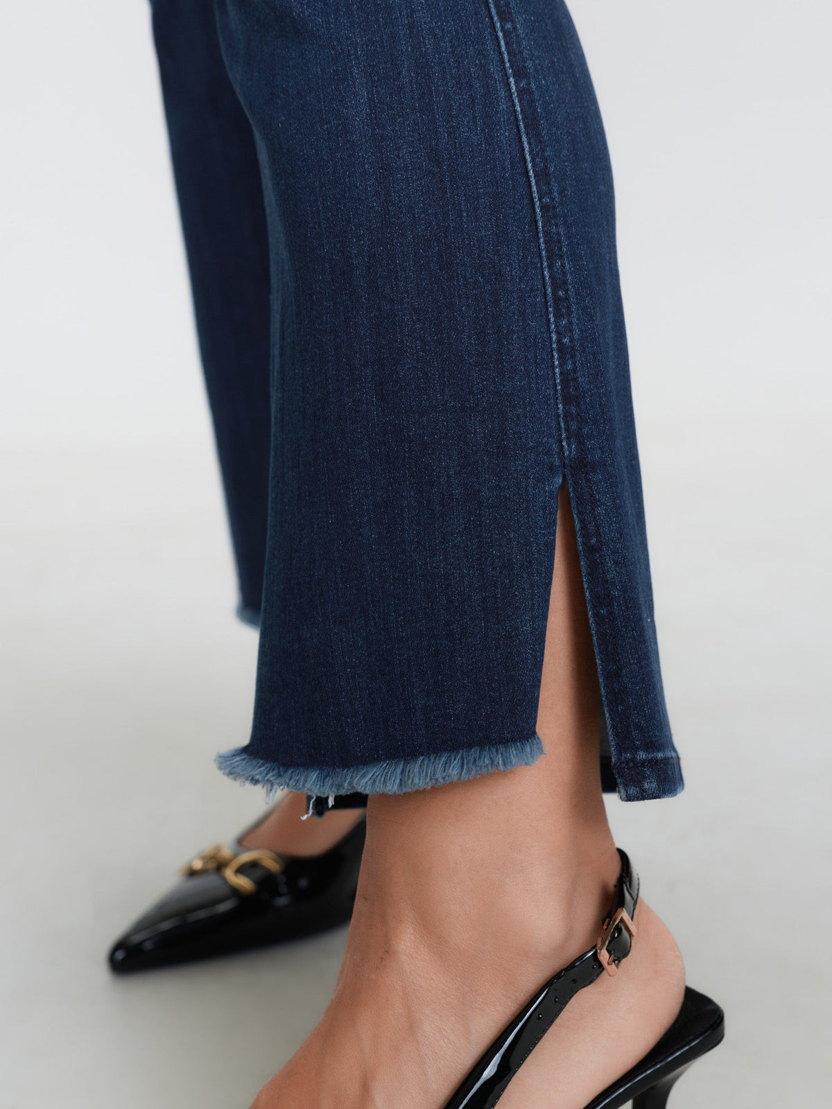 Supersoft Thigh Friendly Ripped Hem Flare Jeans