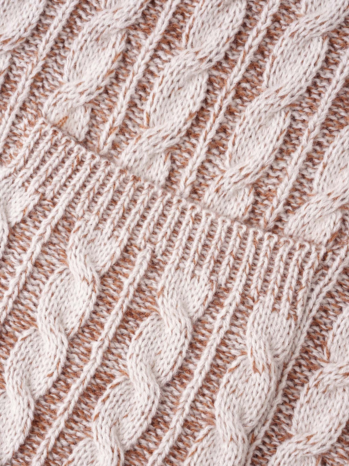 Texture Cable Knit Patch Pocket Cardigan