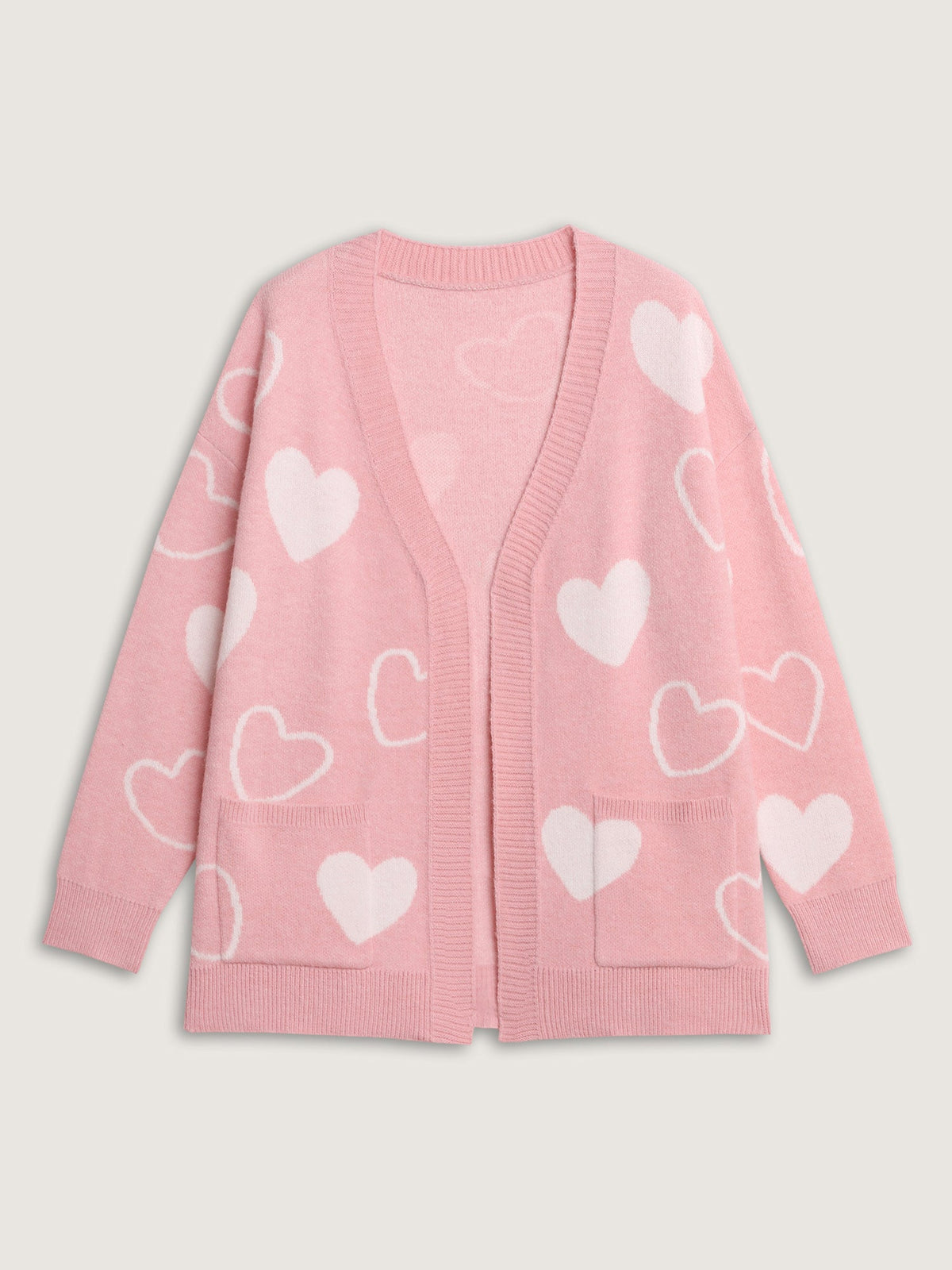 In Love Pockets Front-Open Knit Cardigan
