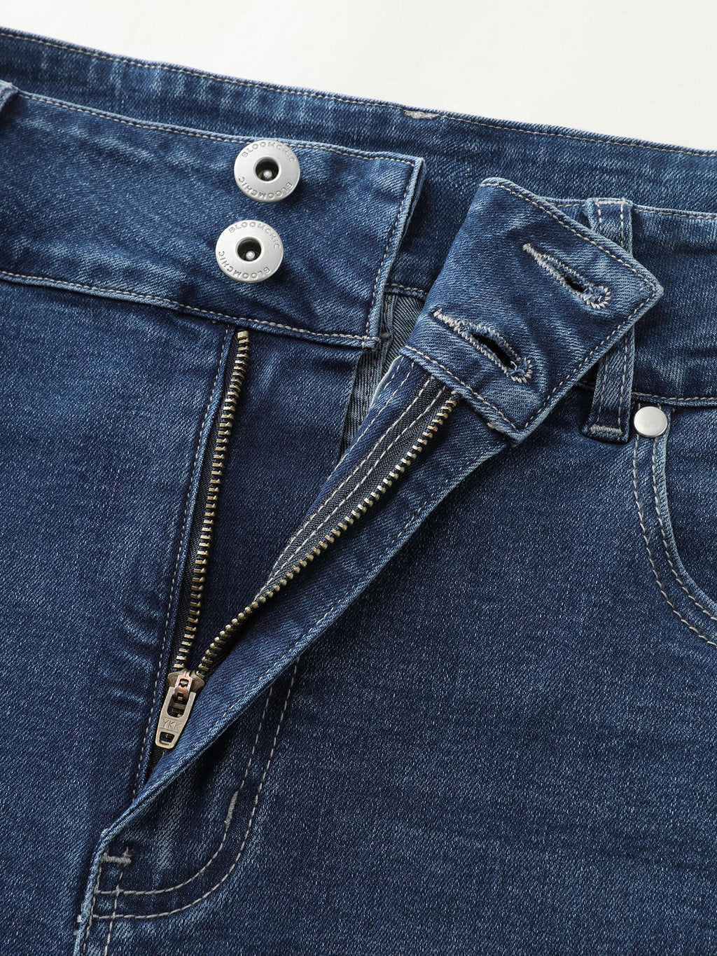 Stretchy Mid-Rise Skinny-Fit Jeans