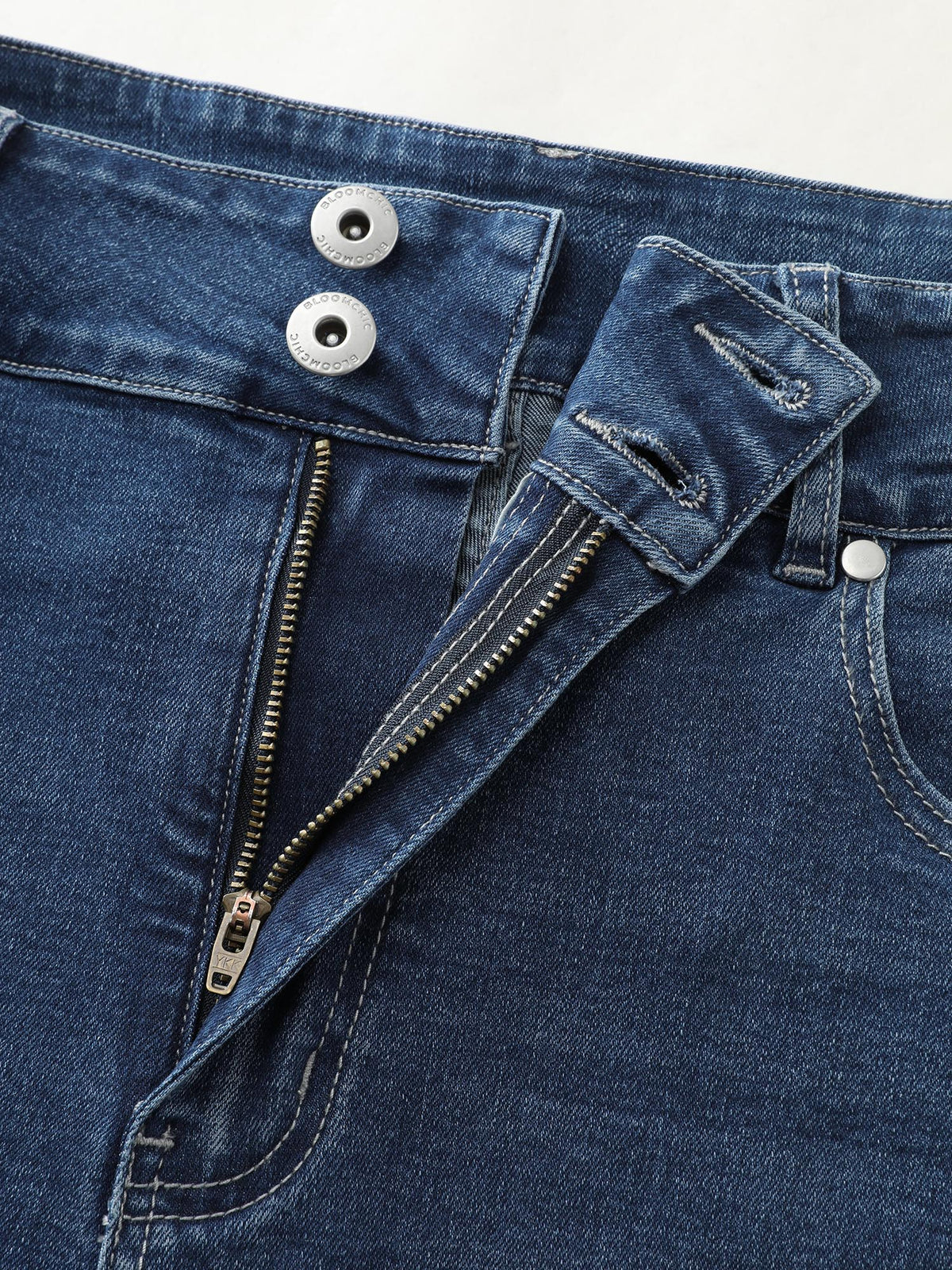 Stretchy Mid-Rise Skinny-Fit Jeans