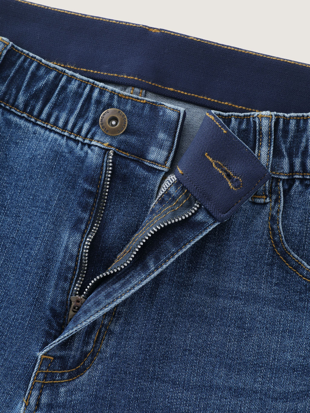 Stretchy Skinny-Fit Mid-Rise Jeans